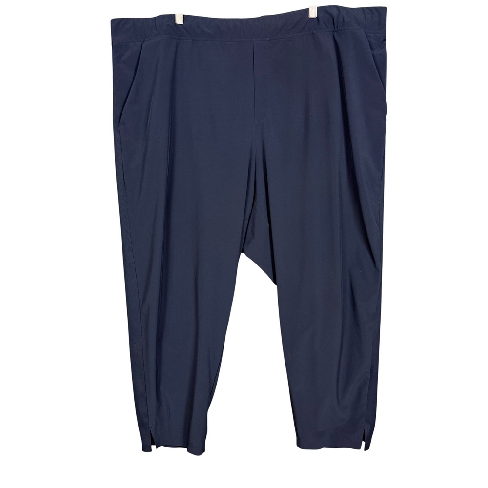 Athleta Pants Womens 26 Navy Blue Brooklyn Ankle Stretch Lightweight Taper 48x28